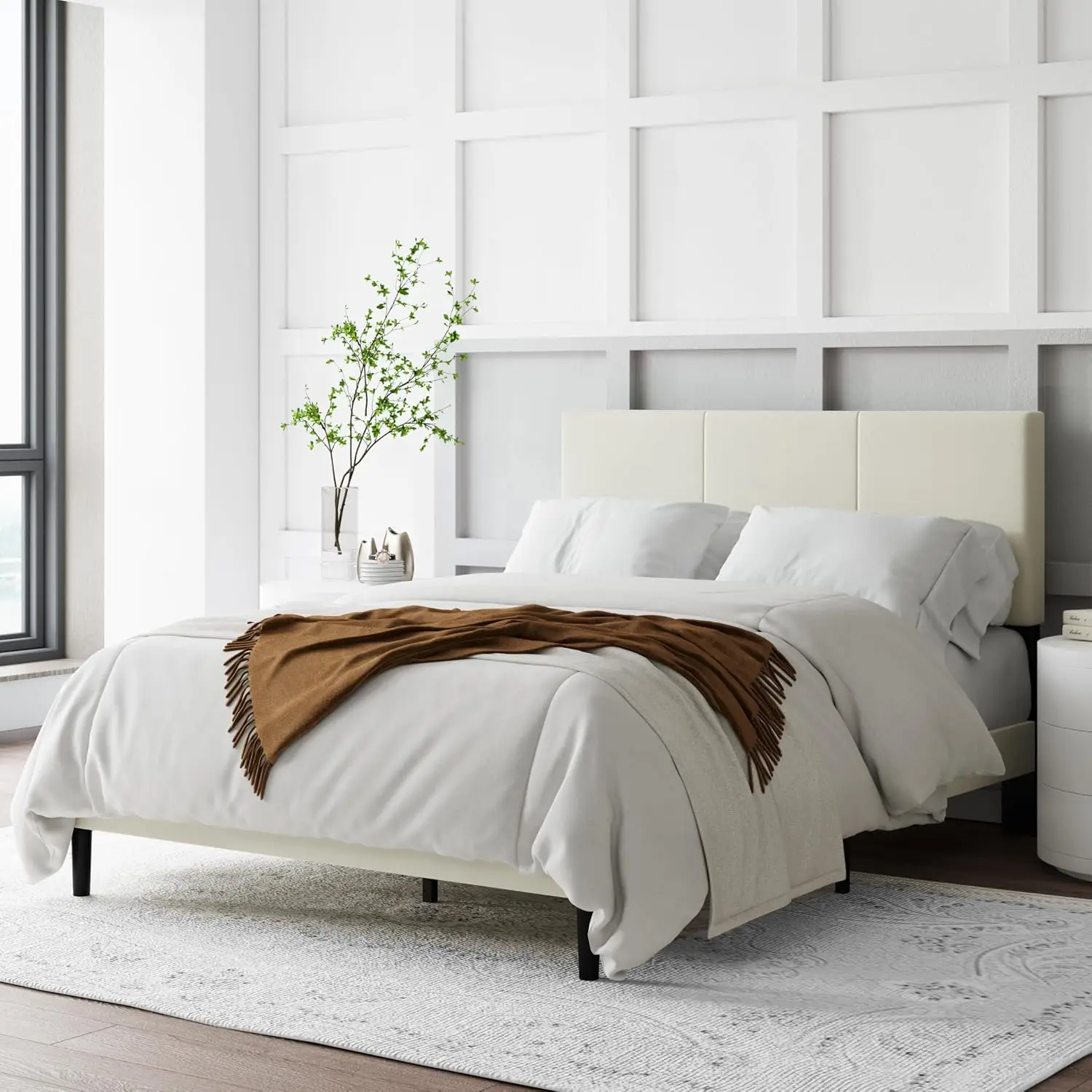 Full Upholstered Platform Bed 3