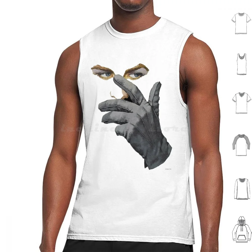 قمم للدبابات من القطن مع طباعة فيسكونتي ، شخصية عصر النهضة ، فيلم وفيلم ،