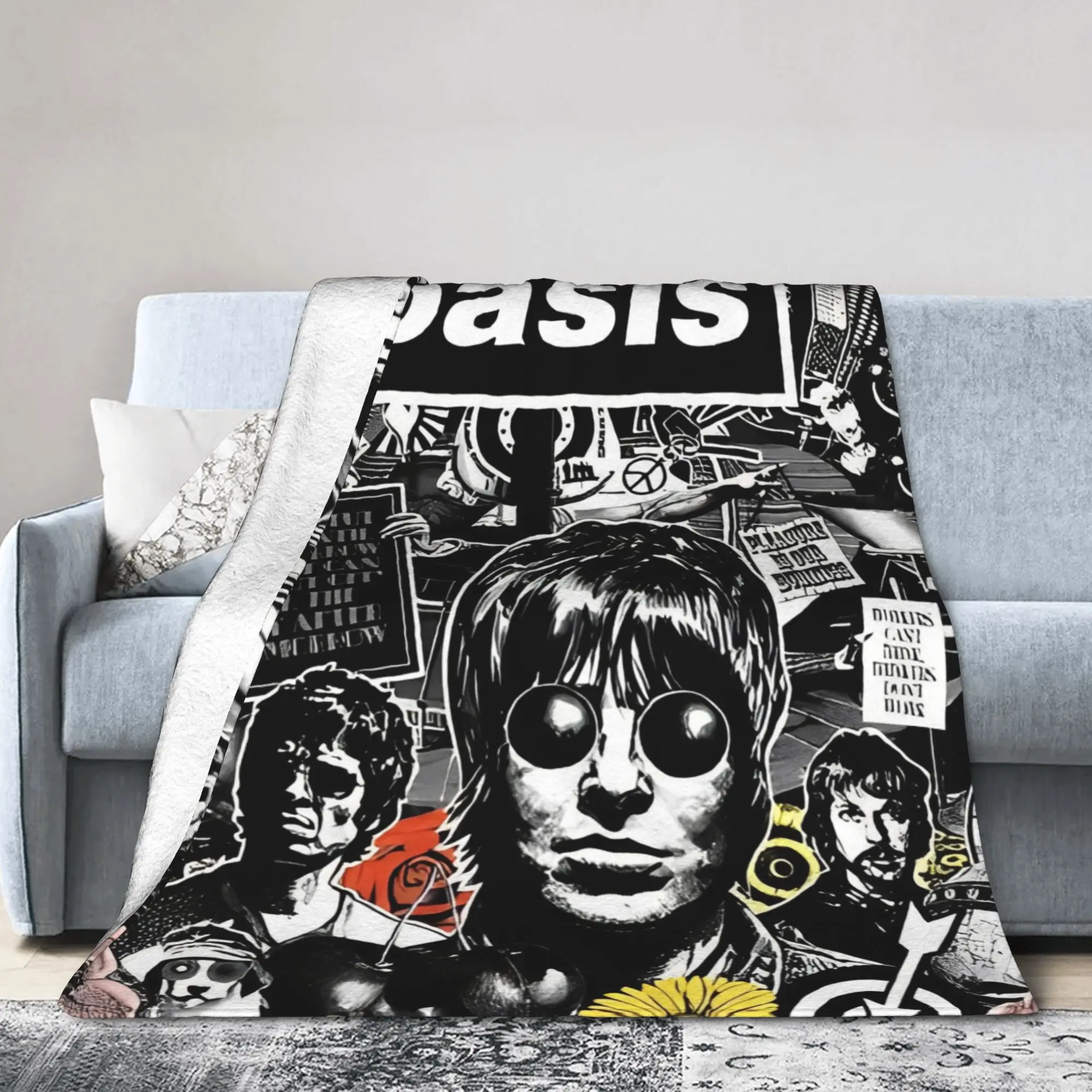 Whats the Story Morning Glory Oasised Blanket Cover Velvet Lightweight Thin Throw Blankets for Bedding Couch Bed Rug