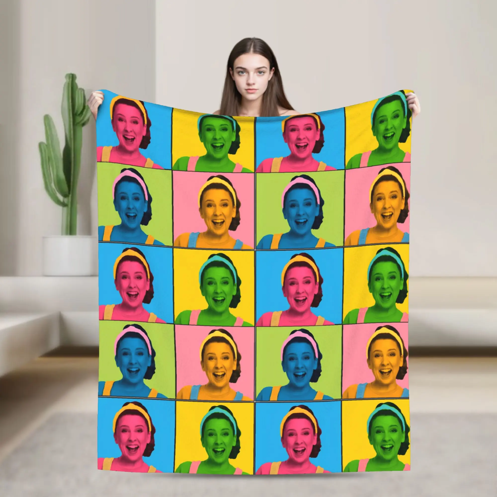 

Фланелевые одеяла Miss Rachel, забавные пледы для кровати, дивана, дивана, 125*100 см, одеяло