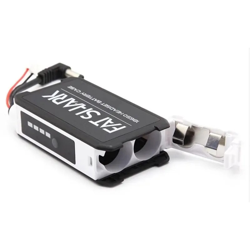 USB Version FatShark 18650 Li‑Ion Battery Case, Portable Power Box for FatShark FPV Goggles, Battery Not Included