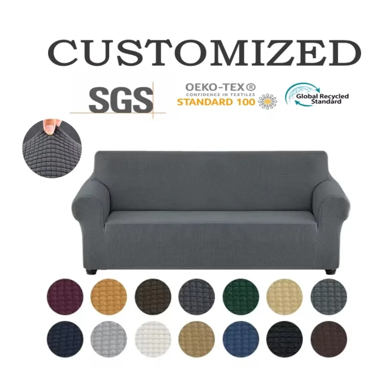 Sofa Cover Modern Simple Fully Wrapped Elastic Sofa Cushion All Season Universal Sofa Towel Cover Cloth Home Use 1  2 3 4 Seater
