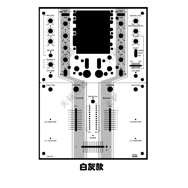

Pioneer DJM-909 mixer console panel protective film, djm909 personalized colorful sticker, can be customized