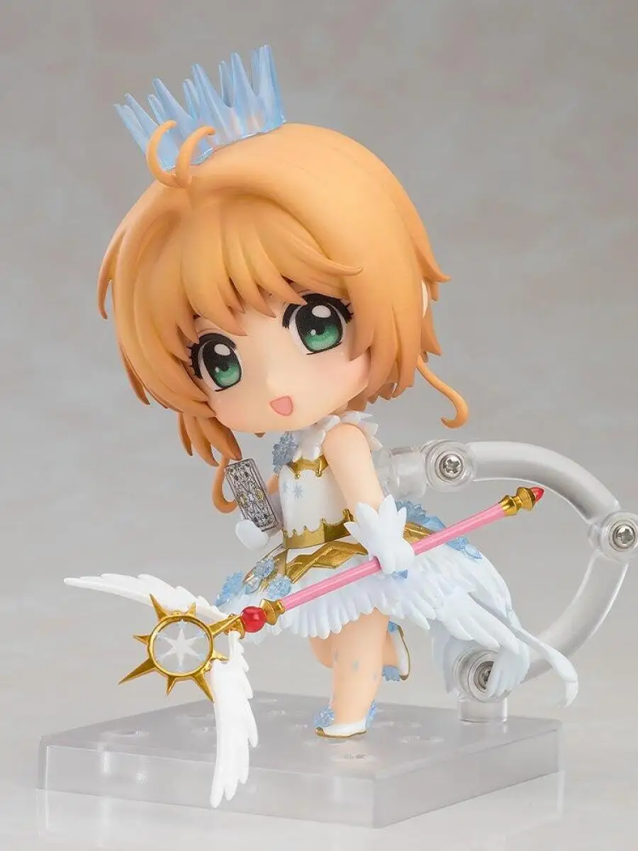 

Официально лицензированная фигурка Good Smile Nendoroid Cardcaptor Sakura Clear Card Киномото Сакура, аниме-модель, игрушка