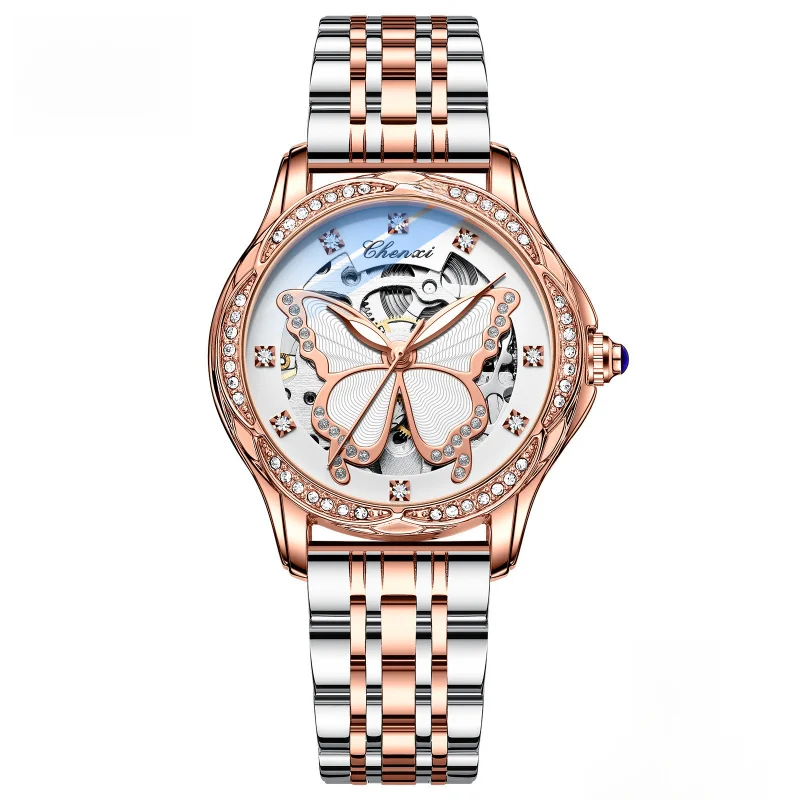 

CHENXIMechanical женские новые модные встроенные водонепроницаемые автоматические механические часы Women88