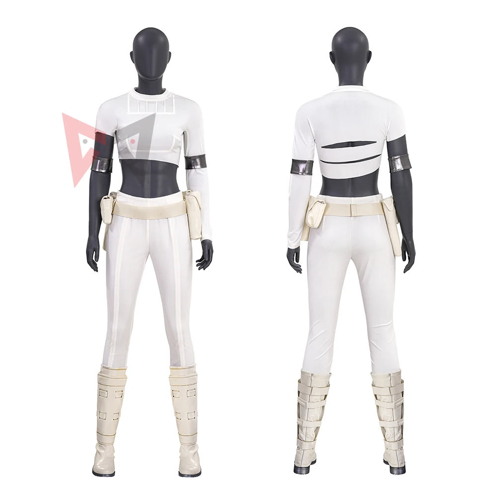 

New Padme Amidala Cosplay Costumes Starwars Queen Shirt Pants Belt For Game Party Halloween Custom Made