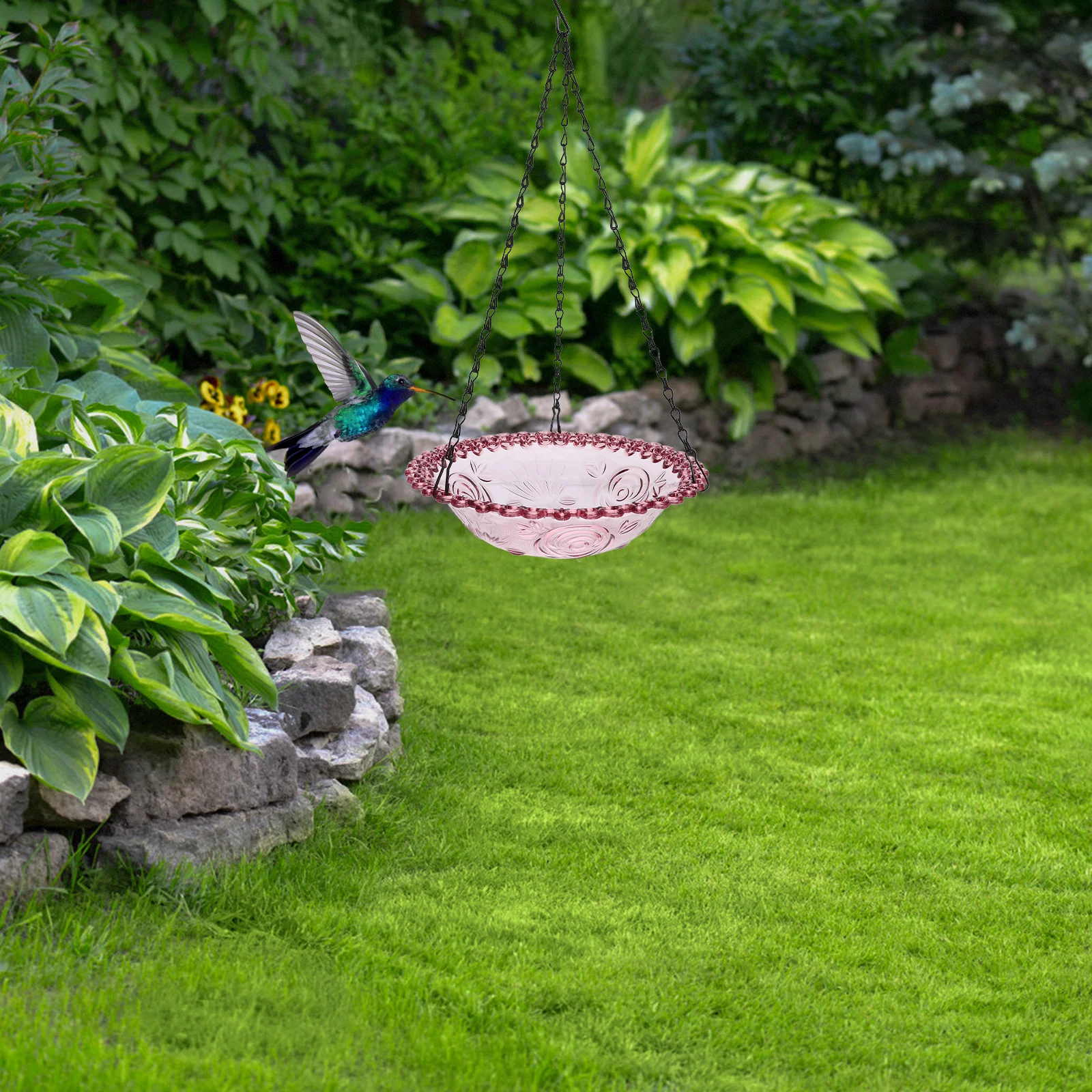 

Sturdy Hanging For Garden Balcony Tree Durable Outdoor Food Container Attracts Hummingbirds Small Birds Cage Shape Feeder Pigeon