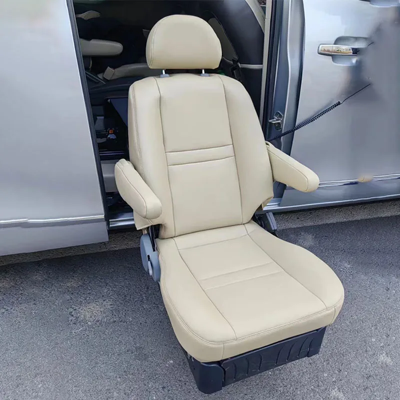 Luxury Electric Adjustable Leather Swivel Turning Seat Rotating Lift Car Seat for Disabled Handicapped Patients  Users
