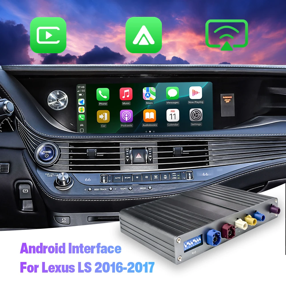 NewFor Lexus LS 2016-2017 Android Interface Module with Wireless Android Auto & CarPlay Qualcomm Binarytek