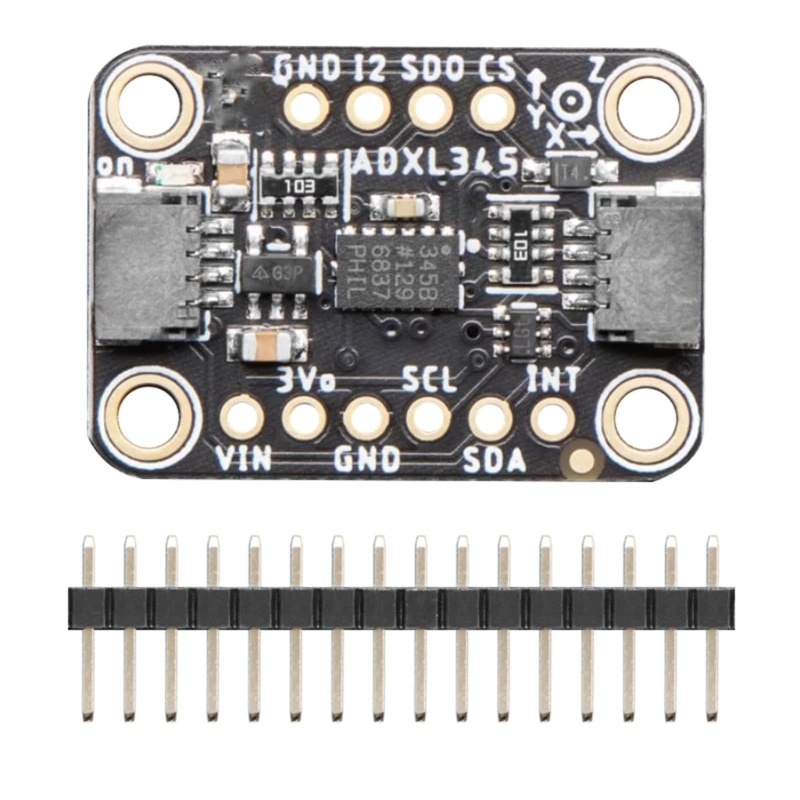 Adjustable Sensitivity Triaxial Accelerometer Interfaces Module For 3V 5V MCUs
