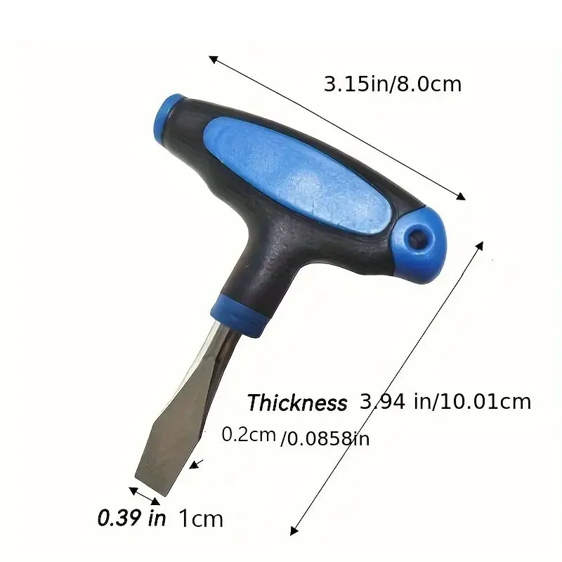 1/4 3/8 Flat Head Screwdriver With T-Handle Grip For Quick Release Plate Camera Tripod & Monopod Slotted Screwdriver Tools Pack