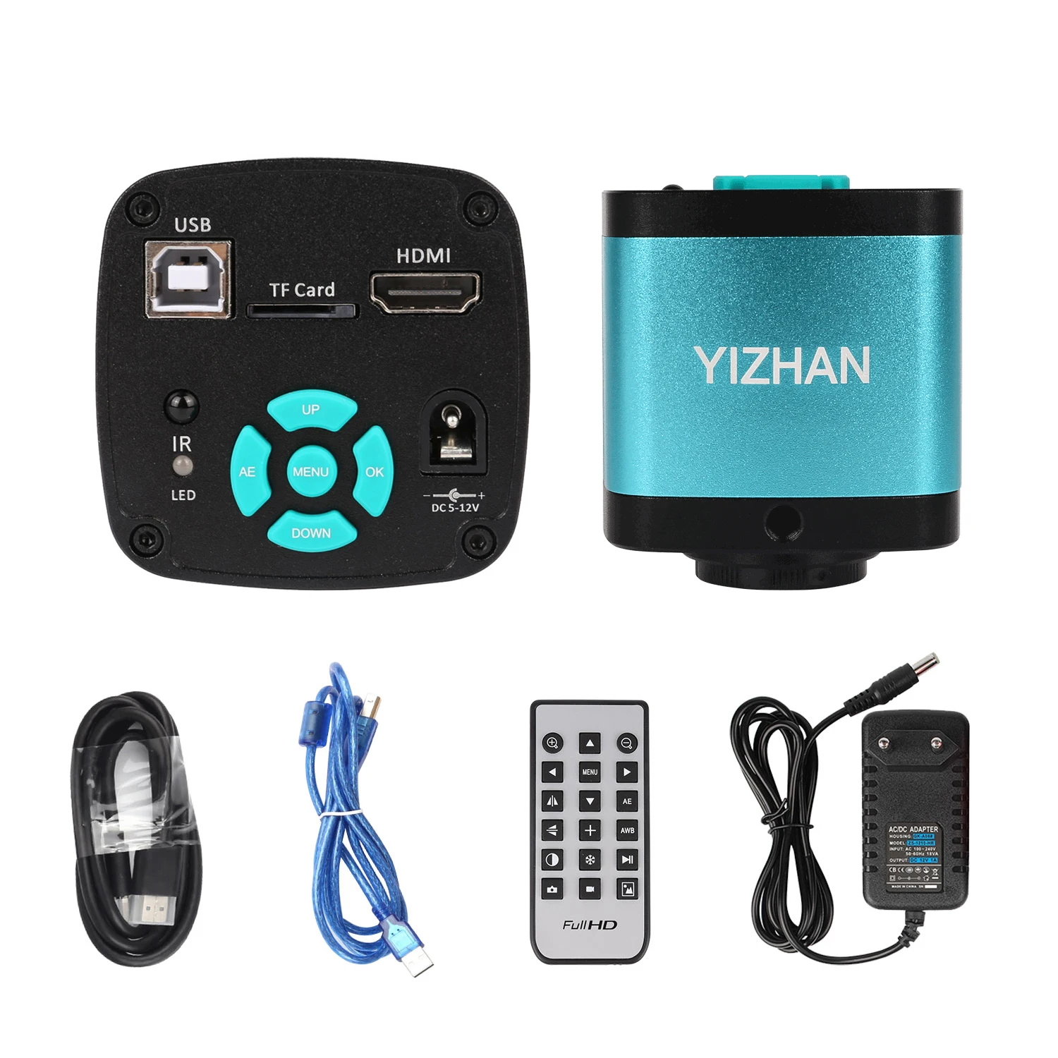 Imagem -02 - Conjunto de Microscópio Digital Eletrônico para Solda 4k 1080p Hdmi Vga Usb Câmera Industrial Lente 150x Suporte Dobrável Remoto