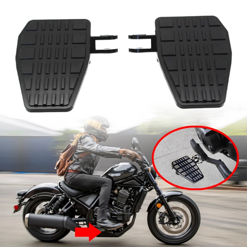 

Fit For Honda Rebel 1100 CMX 1100 2021-2023 Accessories Motorcycle CNC Billet Wide Foot Pegs Pedals Footrest Enlarge Footpeg