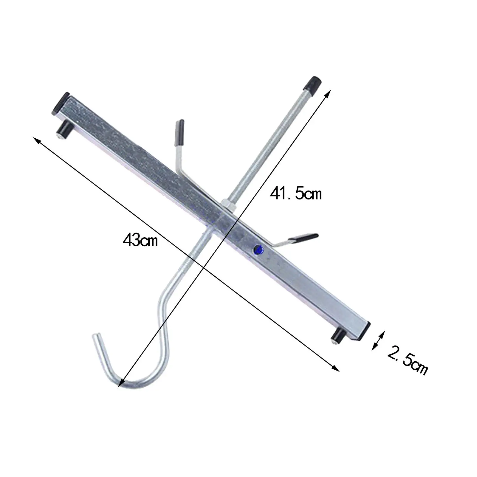 سقف سلم للسيارة حامل سلم عالمي مع قفل للمركبات #6