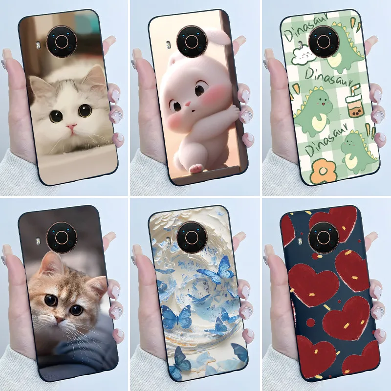 Funda bonita para Nokia X20/Nokia X10/Nokia X100, funda protectora con estampado, carcasa de silicona suave con dibujos animados para teléfono