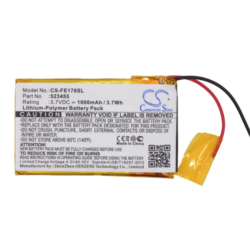 100% جديد 3.7 فولت 1000 مللي أمبير بطارية مكبر للصوت 523455 لـ Fiio E17 ، E7 + أداة #4