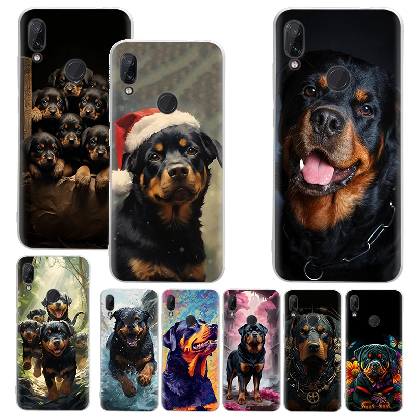 Rottweiler Dog Rottie Phone Case For Xiaomi Redmi 9 9A 9C 9T 10 10A 10C 12 12C 8 8A 7 7A 6 6A S2 K20 K40 Pro Soft Silicone Cover