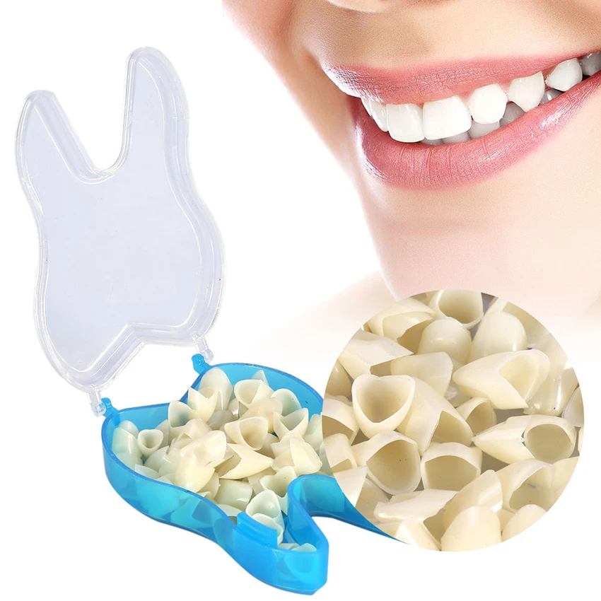 50Pcs Dental Temporary Crowns Posteriors Molar Resin Tooth Teeth Dental Replace Missing Teeth Repair Dentisty