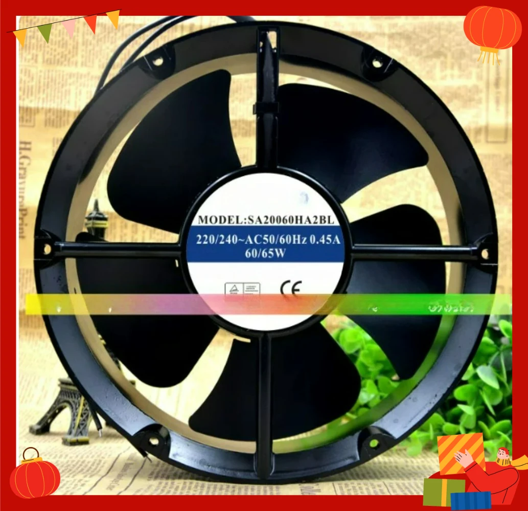 for-sacoc-sa20060ha2bl-20060-20cm-ac220v-045a-60-65w-ball-bearing-axial-cooling-fan