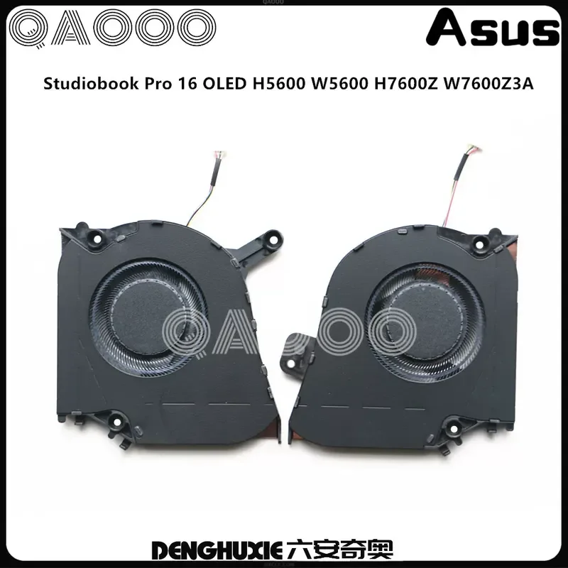 for ASUS Studiobook Pro 16 OLED W5600 H5600 H7600Z W7600Z3A Cooling Fan Replacement