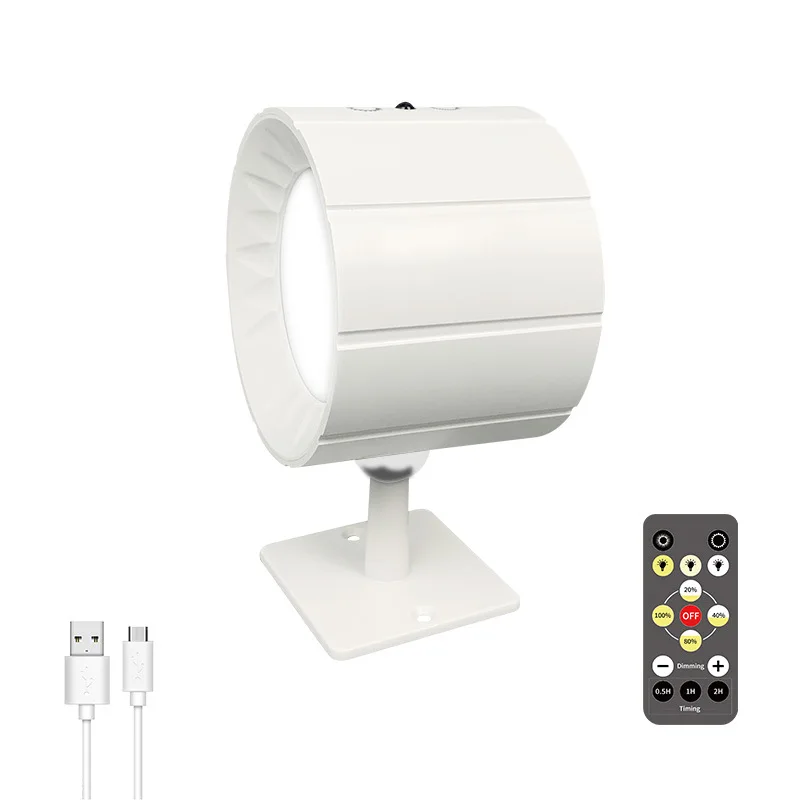 Magnetic Wall Lamp Double Sided RGB Light luminous Spotlight USB Charging 360 ° Rotating Decorative Atmosphere Lighting