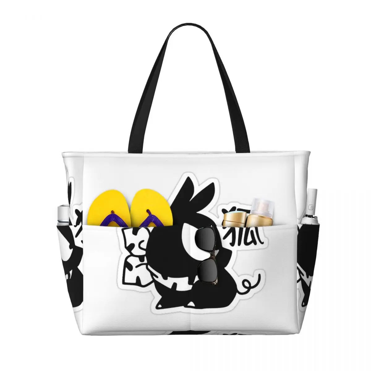 

Kanji Ranma Anime Manga Beach Tote Bag Sport Gym Yoga Duffle Large Tote Bag Women Travel Bag Fitness bag