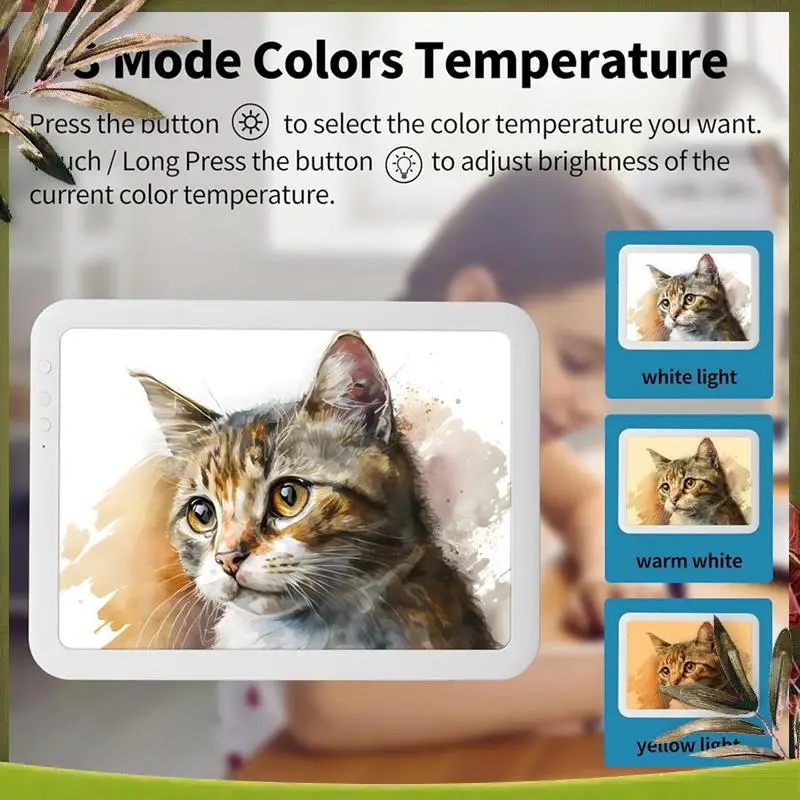 

ABDW-перезаряжаемый светодиодный световой короб формата А4 для отслеживания, беспроводной лайтбокс для рисования, настольный светильник, копия доски для художников