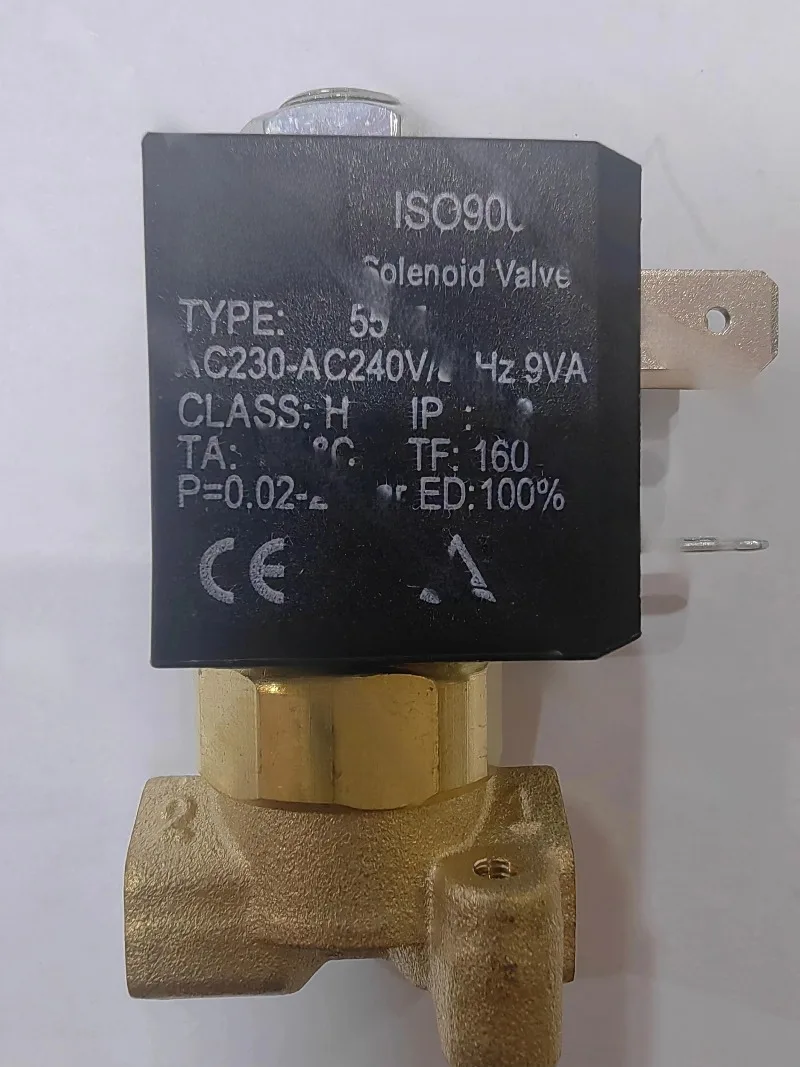 5515-08 Miniature direct acting solenoid valve straight brass zero leakage DC