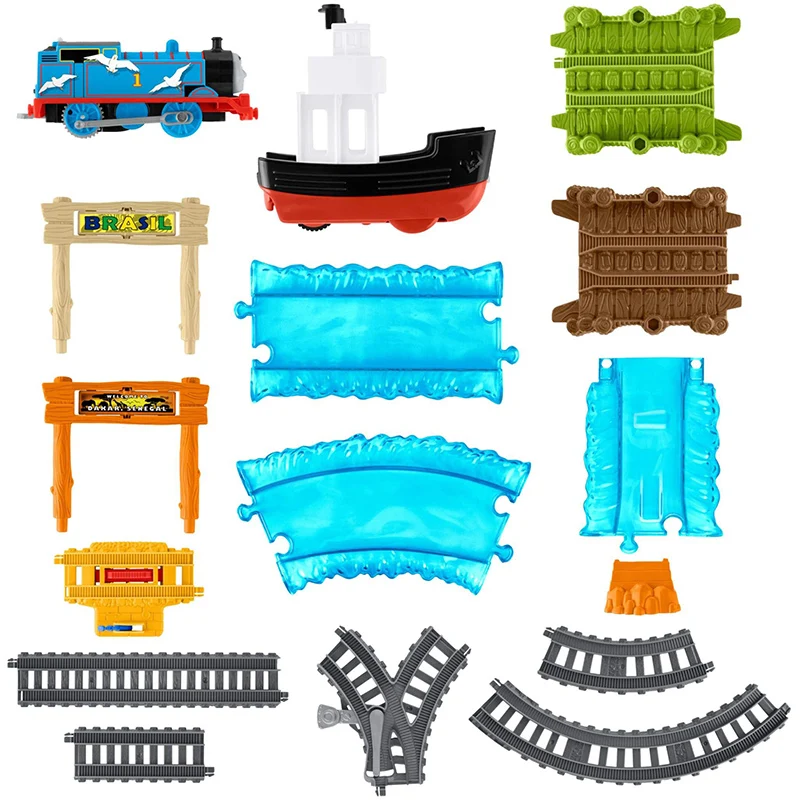 Thomas & Friends Track Master Series Boat & Sea Set Assembled Track Electric Train Toy Set Educational Boy Toys Birthday Gifts