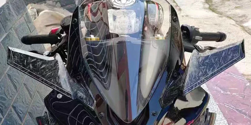 กระจกมองหลังแบบปีกคงที่ NK650/250SR อุปกรณ์เสริมรถจักรยานยนต์สำหรับฮอนด้า CBR650R CBR600 CBR1000RR CFMOTO NK250 NK400