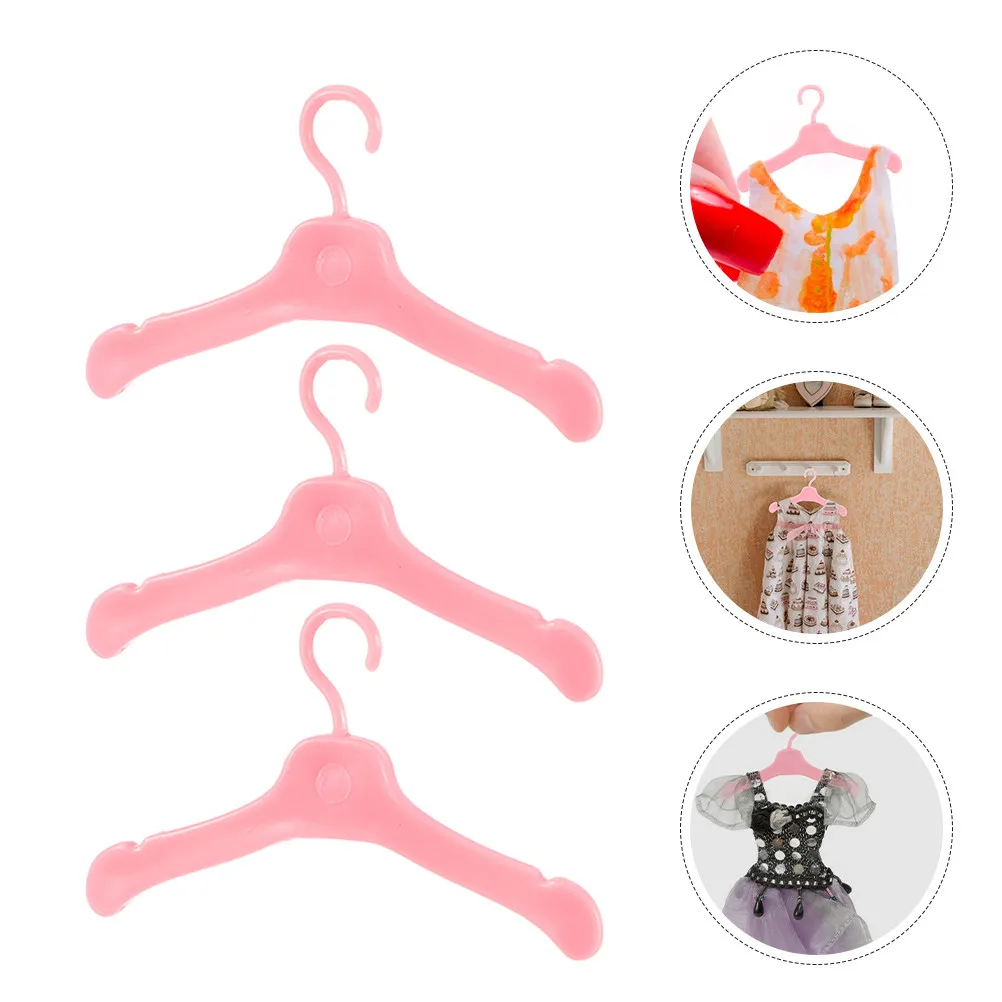 60Pcs Miniature Clothes Hangers Multifunctional Small Wardrobe Storage Space-Saving Outfit Holders for Dollhouse Display