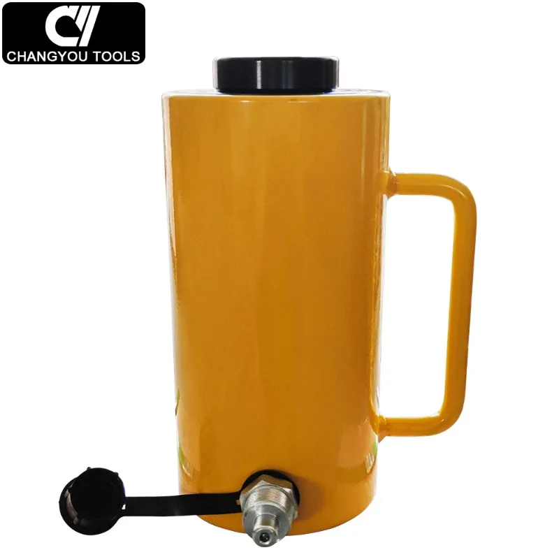 RCH-30100 Single Acting Hydraulic Hollow Plunger Cylinder Steel Body Lifting Jack 30T 100mm Stroke CE Certification Customizable