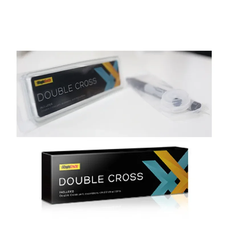 

Double Cross by Mark Southworth (1 X Stamper + 1 Heart Stamper) Magic Tricks Magician Close Up Street Illusion Prop X Transfer