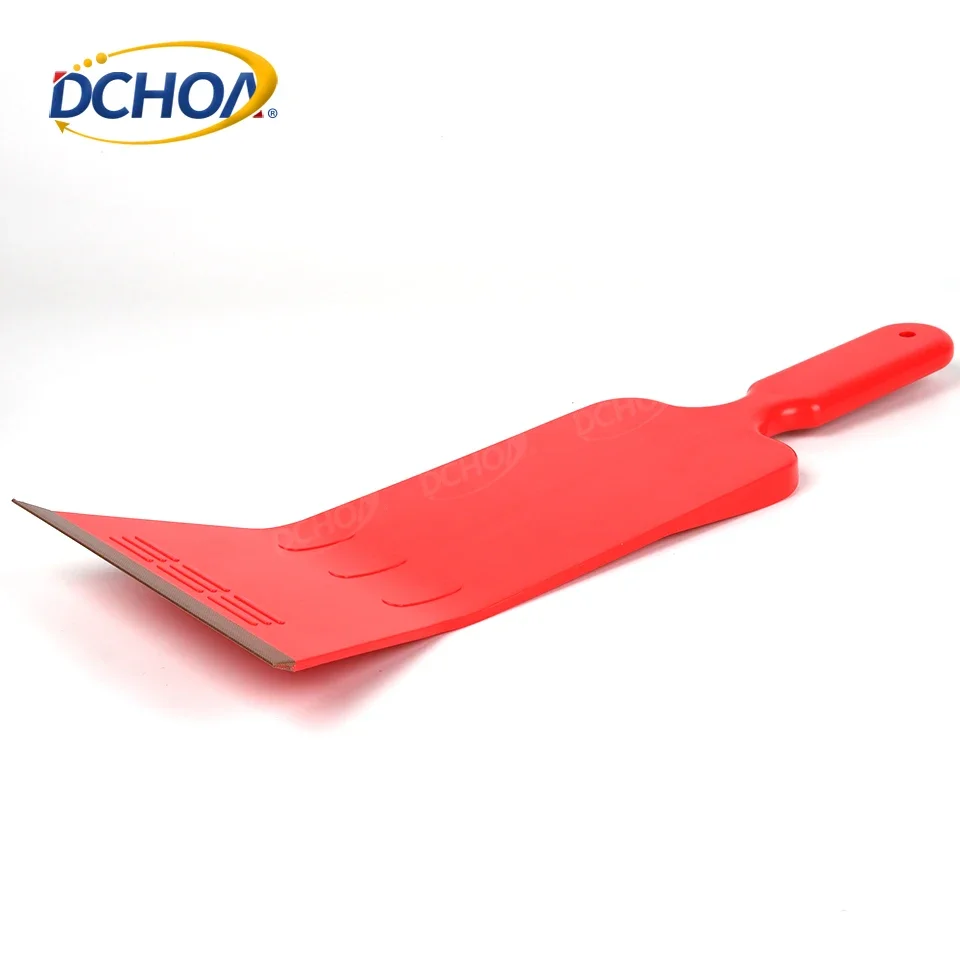 Long Handle Car Wrap Squeegee with Felt Edge Window Tint Film Scraper Tool for Bubble Free Decal Installation Glass Cleaning