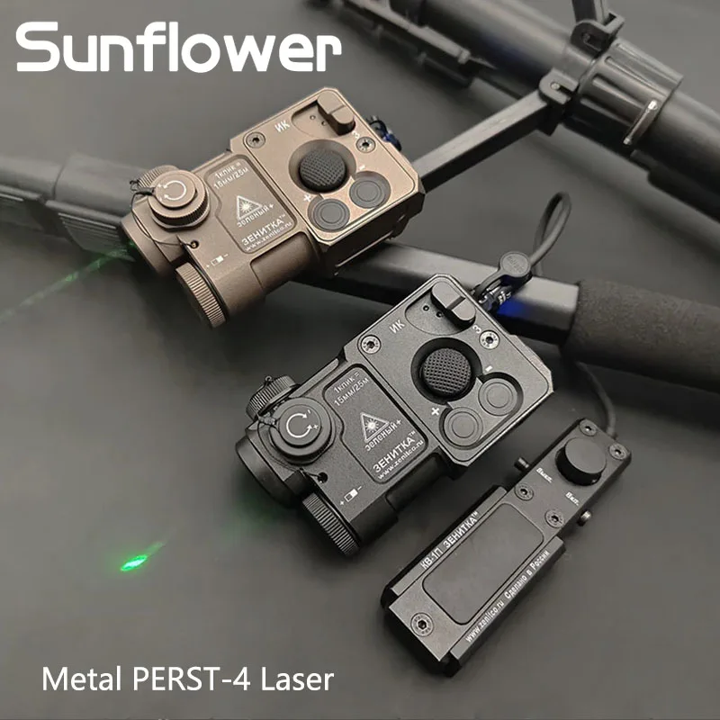 

SOTAC Tactical PERST-4 Airsoft Laser Indicator Visible Green /IR Laser Fit 20MM Rail With Adjustable Control Pressure Switch