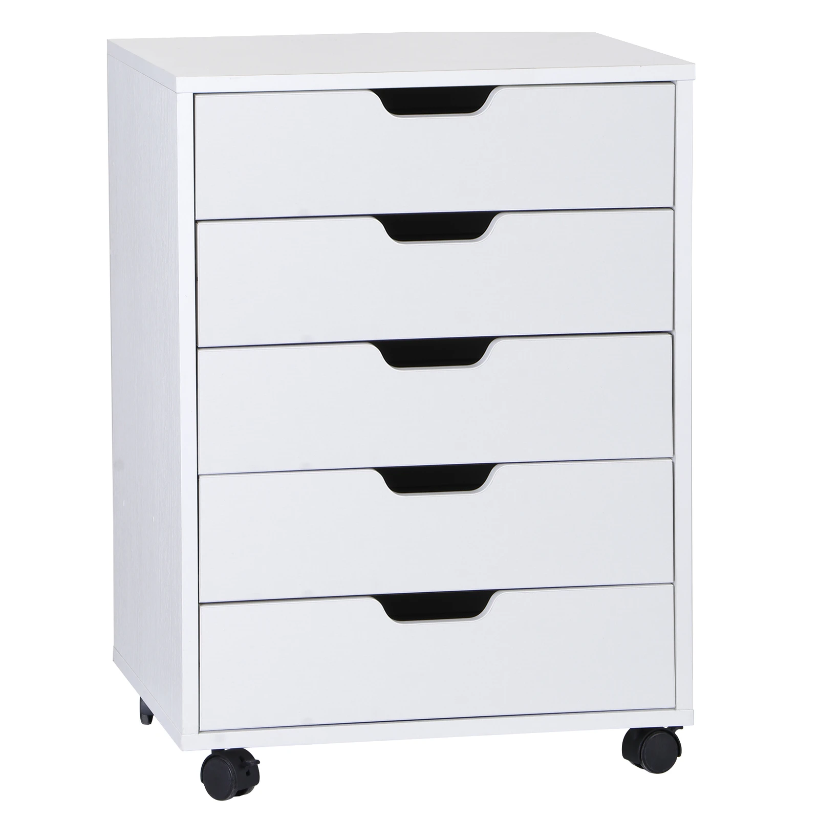 

5 Drawers Dresser Storage Tower Organizer Unit for Bedroom Closet Entryway White