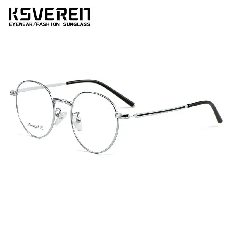 패션 편안한 안경 빈티지 럭셔리 타원형 티타늄 독서 안경 광학 처방 안경 프레임 남성 여성