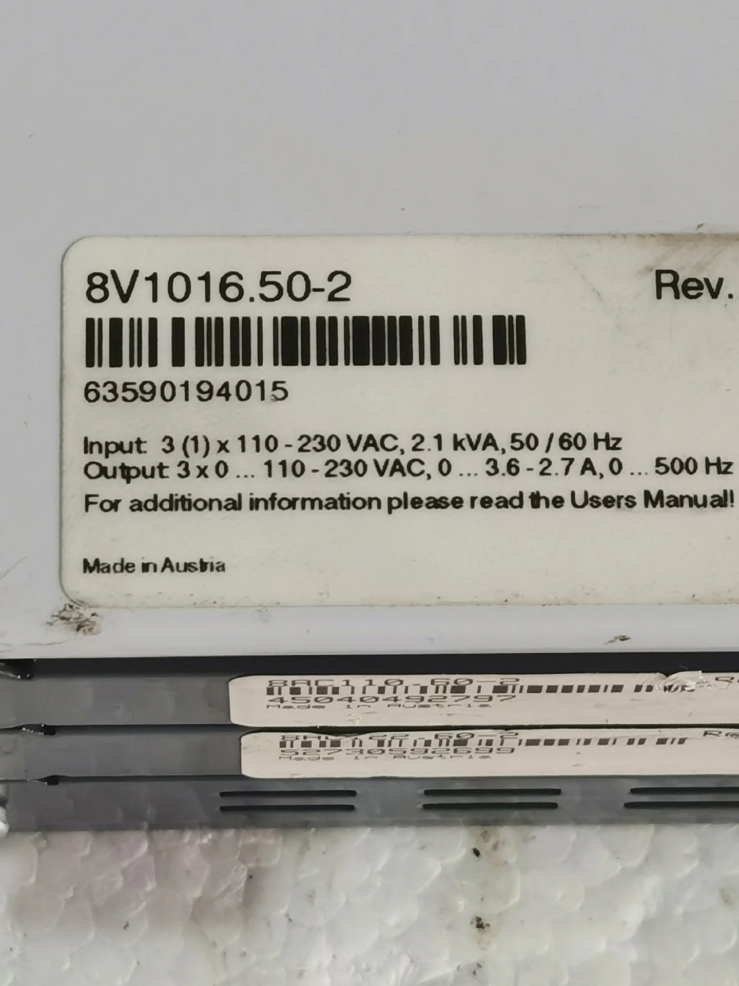 8V1016.50-2 Сервопривод для B&R