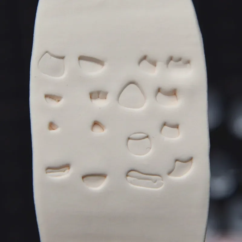 15Pcs Ultralight Clay Doll Mouth Embossing Mold DIY Polymer Clay Animation Cartoon Character Mouth Expression Printing Tools