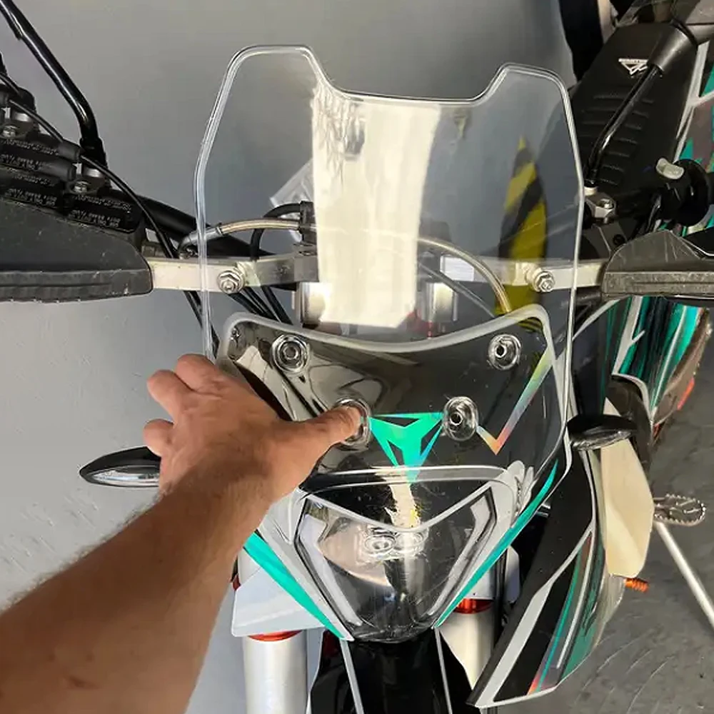 

For Husavarna TC 125/250 TE 150/250/300 FC 250/350/450 FE 250/350/450/501 701 Enduro/SM Windshield Windscreen Wind Deflector