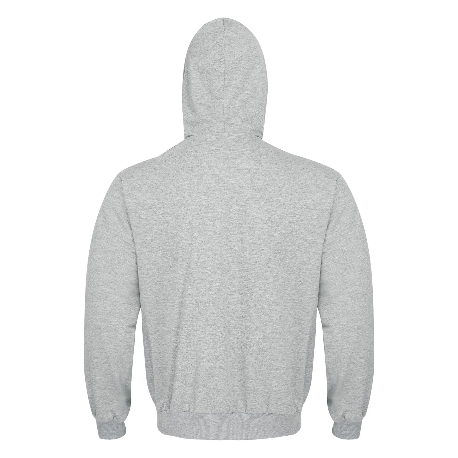 Herren-Känguru-Hoodie für Väter und Babytragen, einfarbig, mit großer Tasche vorne, Kapuzen-Sweatshirt, lässiger Langarm-Pullover – Detail 6