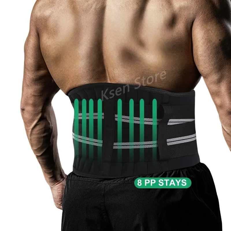 Lower Back Brace Lumbar Support Back Belt for Back Pain, Sciatica, Scoliosis, Herniated Disc, Adjustable Waist Support Straps