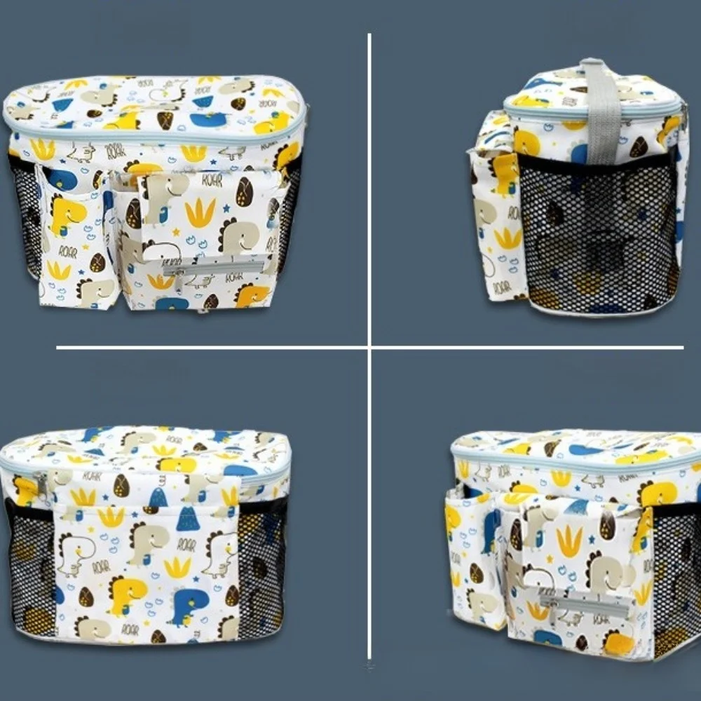 

Сумка для детской коляски из ткани Оксфорд, большая вместительная сумка-органайзер для коляски с мультяшным принтом, аксессуары для колясок