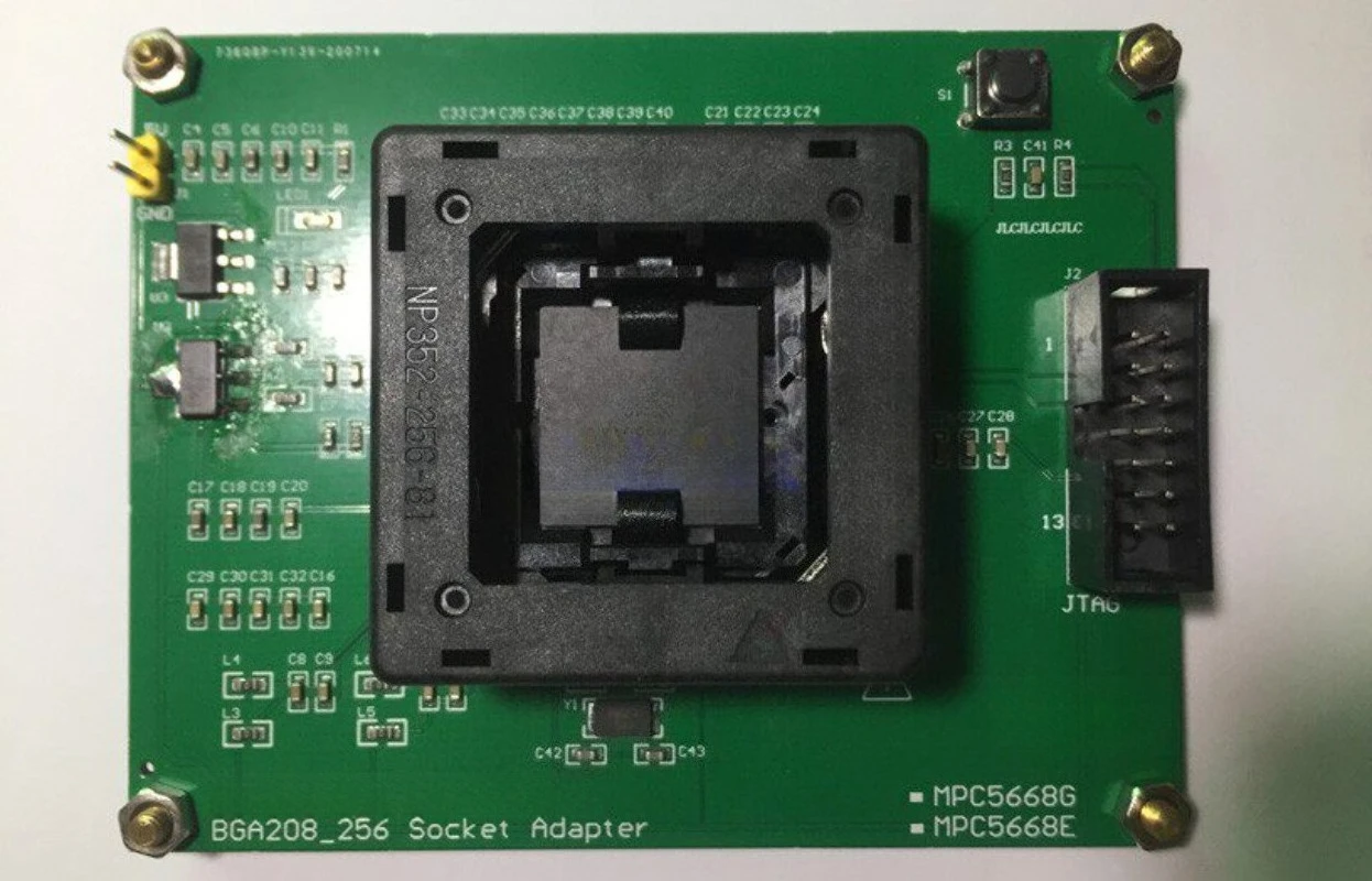 BGA Programming Adapter Test Socket Bare Chip Read Write Burn Fixture For Automotive Control MCU Series
