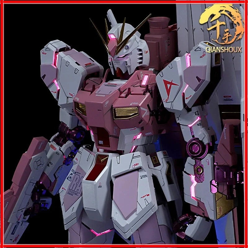 

Bandai MG RX-93 Nu Custom Fluorescent Pink 1/100 Model Kit Anime Collectible Limited Edition DIY Premium Display Gift Figures