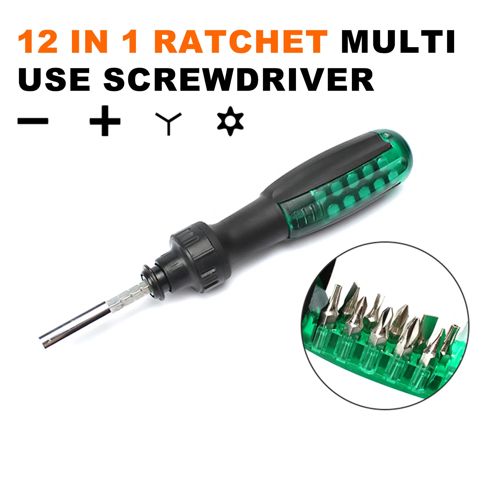 

Набор отверток с трещоткой и удлинителем, с двойной головкой (крестовая и плоская), компактный портативный набор инструментов для ремонта домашней электроники