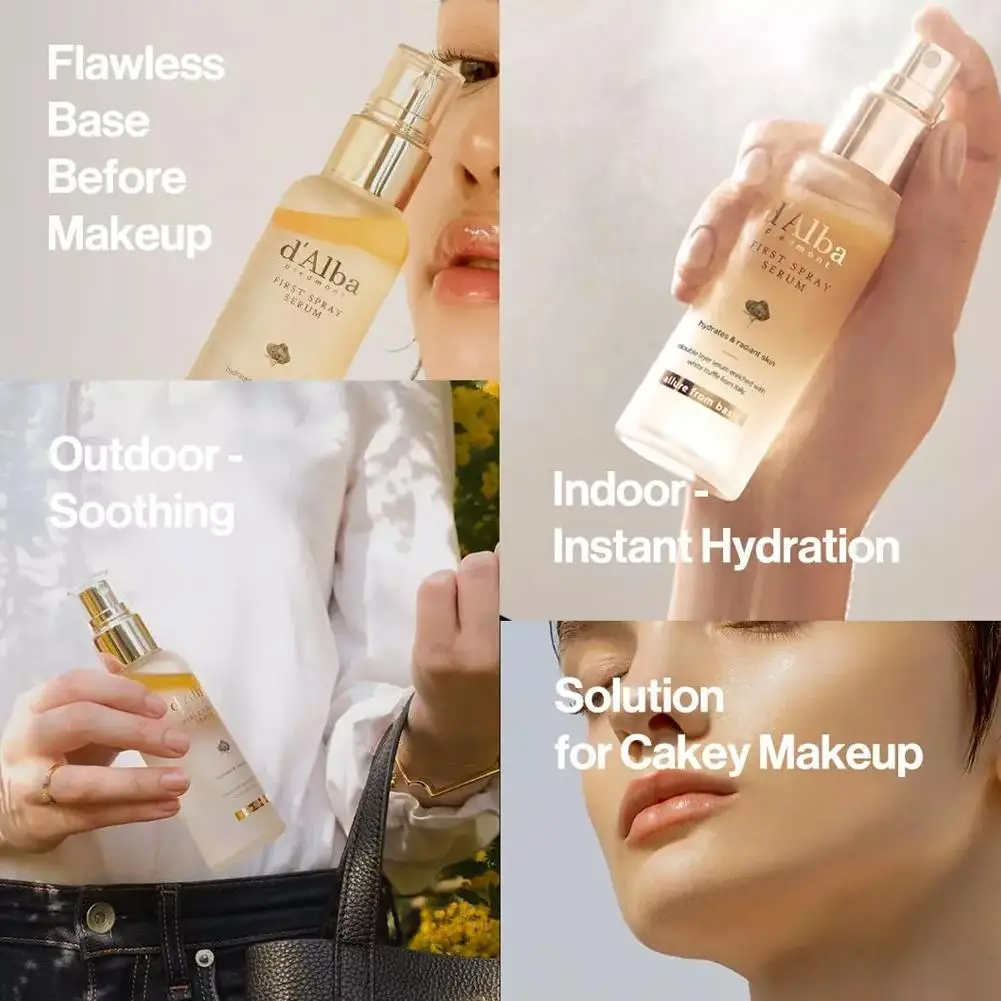 White Truffle Spray Essence Light Facial Moisturizer Skin Brightening Essence Multi-Effect Spray Korean Skin Care Product image 4