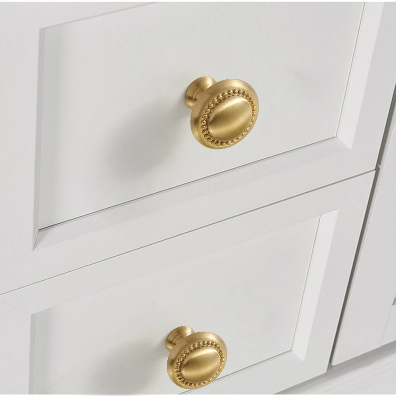 Modern Solid Brass Furniture Handles Golden Handles for Wardrobe and Drawer Dresser Creative Design Kitchen Cabinet Handles