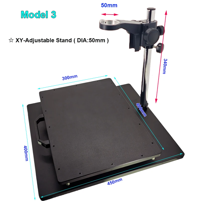 Lapsun X Y Z Stage XY XYZ Moving Base Stand 200mm Heavy Boom Large