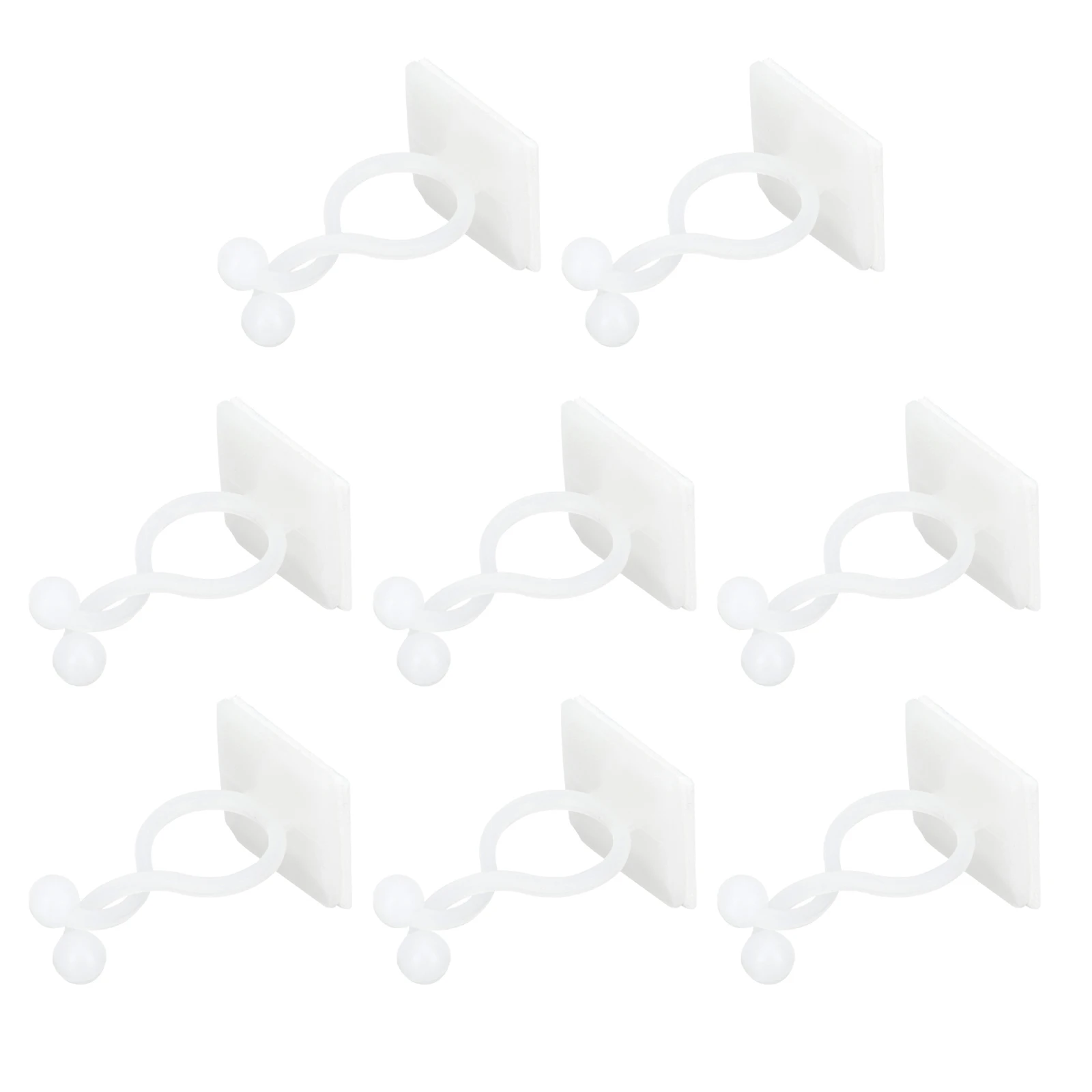 

200 Pcs Cord Clips Adhesive Wire Holder Plant Vine Hooks White Wall Support Fixation Climbing Plants Gardening Supplies